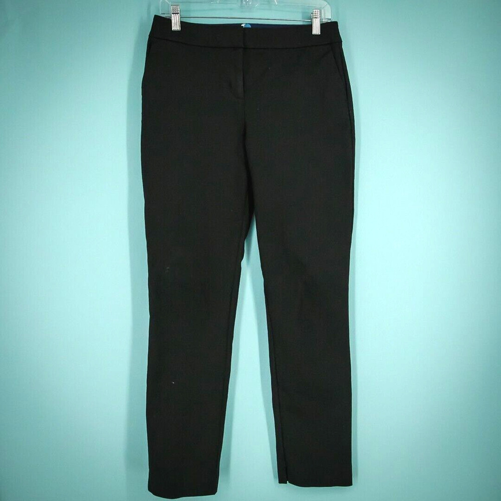 Boden Size 6 R Black Richmond Stretch Tapered Zip Cotton Elastane Chino Pants